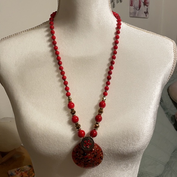 Sizzling red necklace from Japan ❤️🔥 - Picture 1 of 3